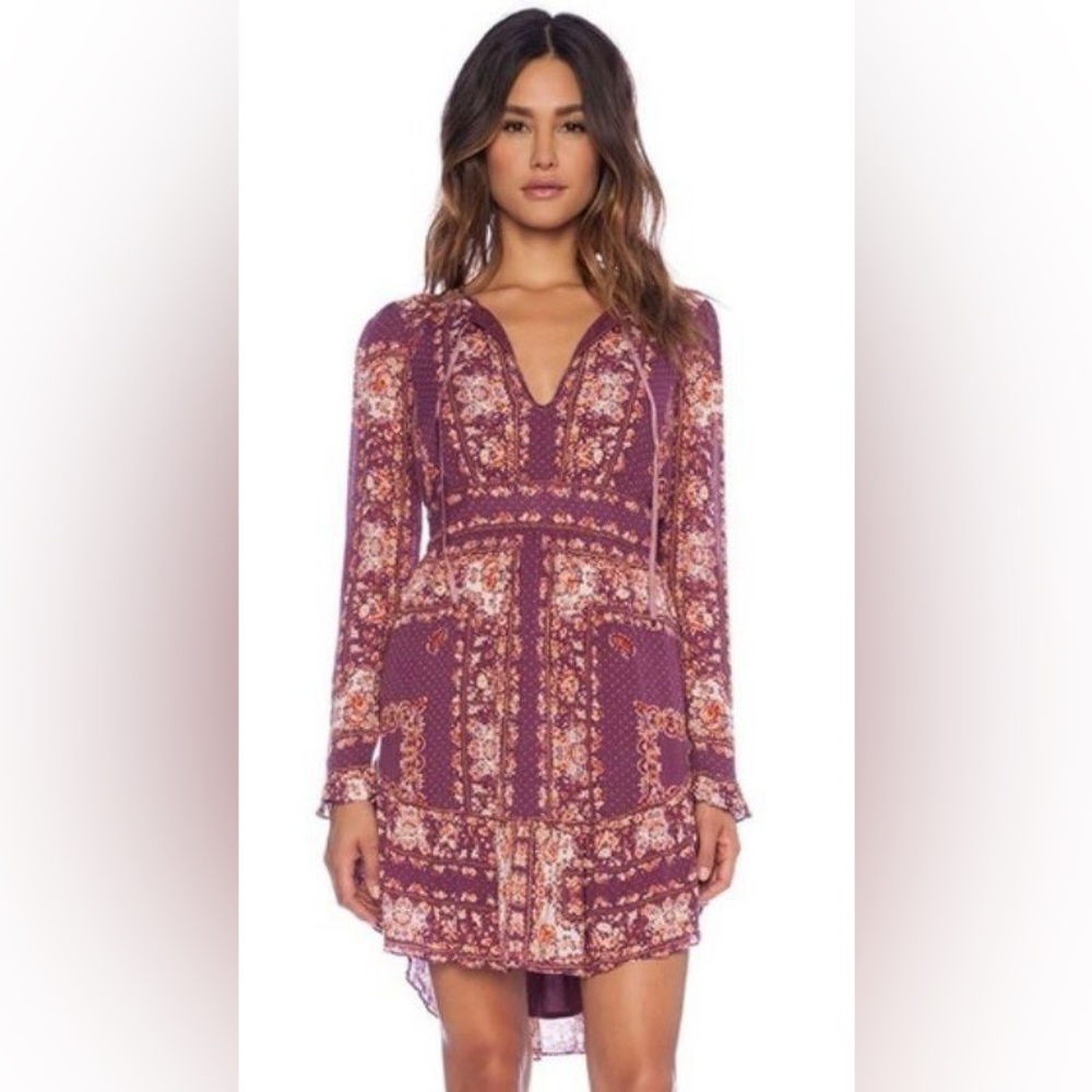 Free People Floral High Low Dress M
